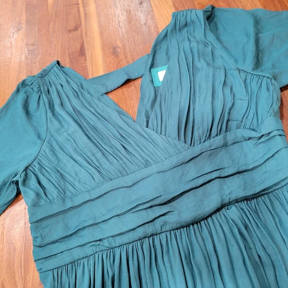 Anthropologie Gwendolyn Maxi Dress Hi Low Surplice Neckline Plus Size 16W - Picture 5 of 13